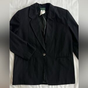 Black wool blazer
